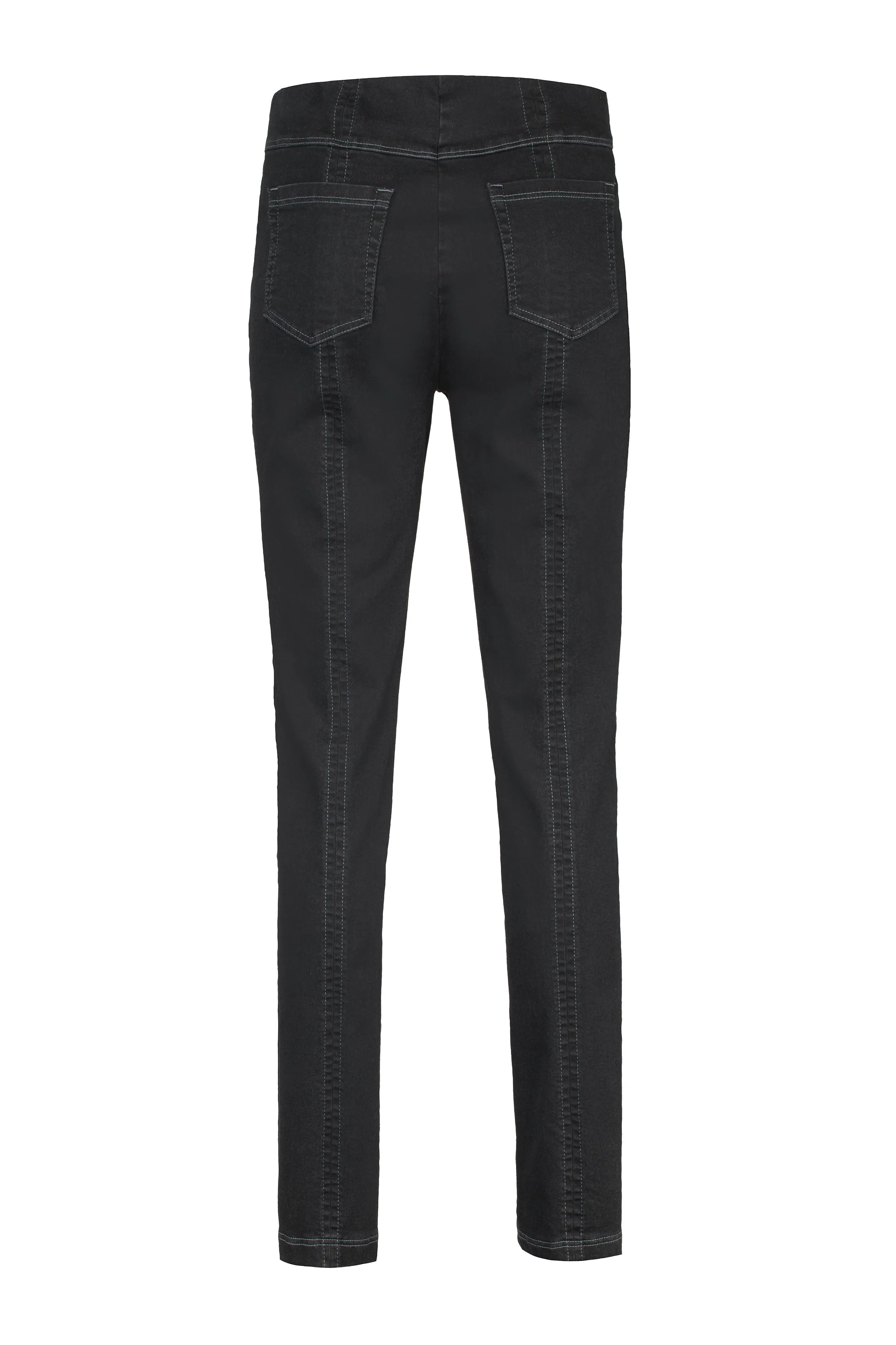Robell Bella Stretch Denim Trousers - Black