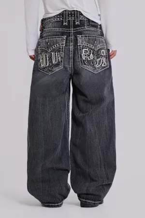 Rock Revival Axel Colossus Jeans in Washed Black