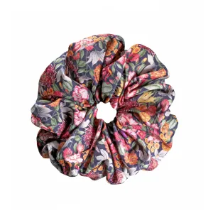 Royal Garland Print Cotton Scrunchie