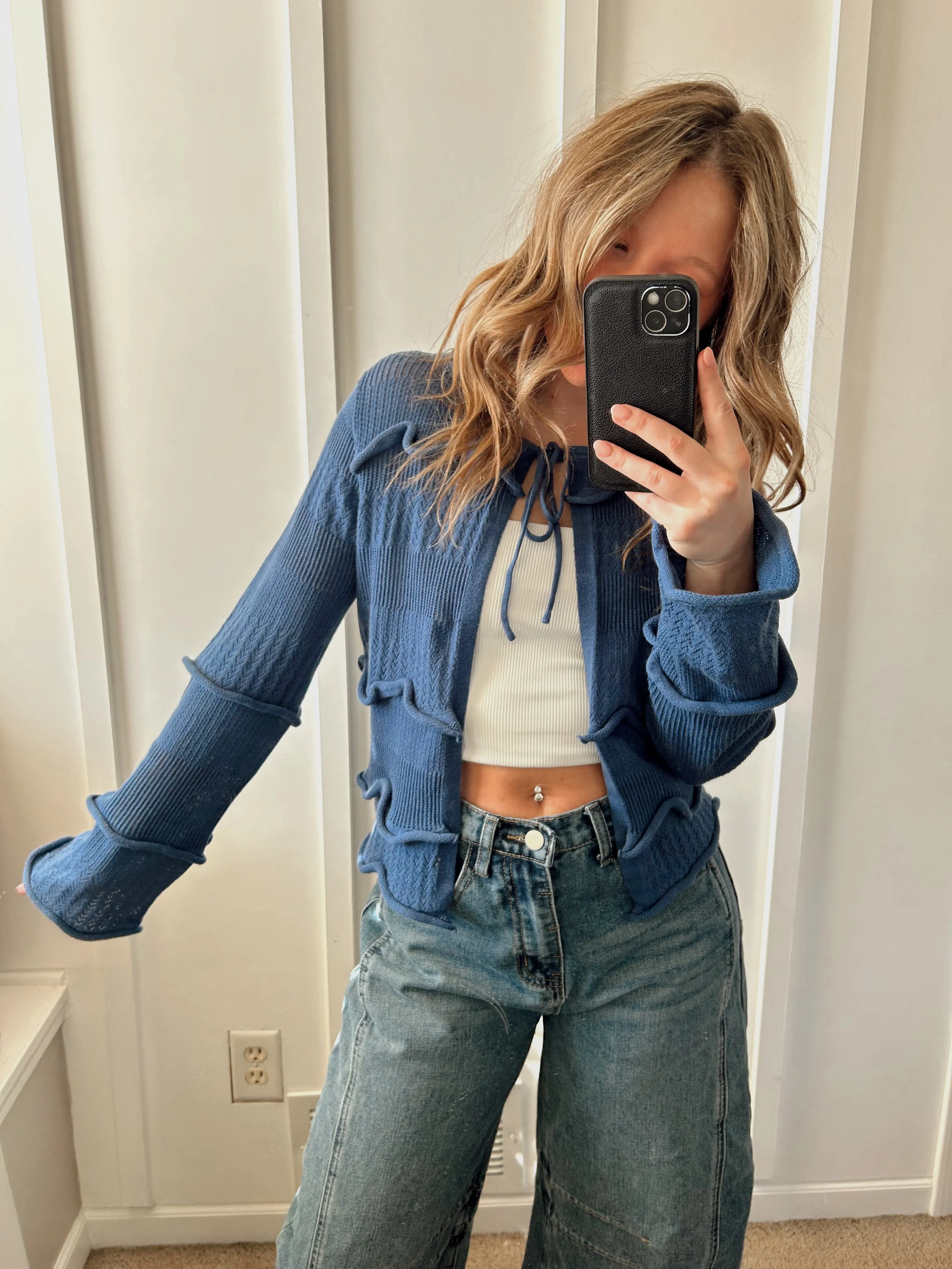 Ruffle Trim Cardi