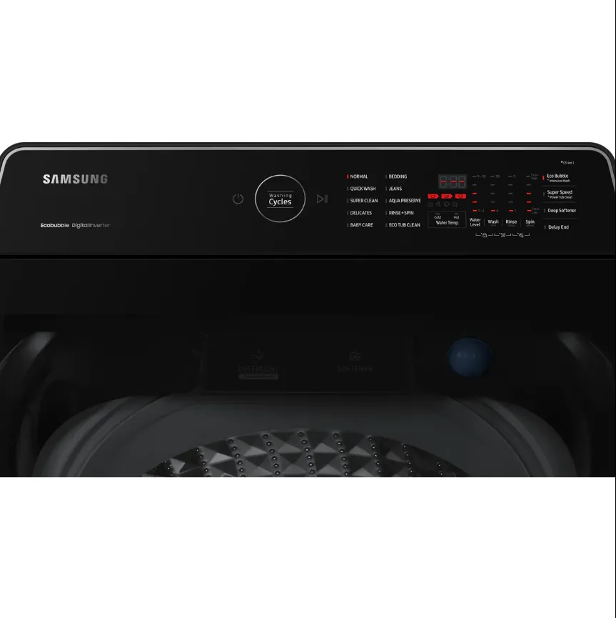 Samsung 17Kg Black Top load Washer