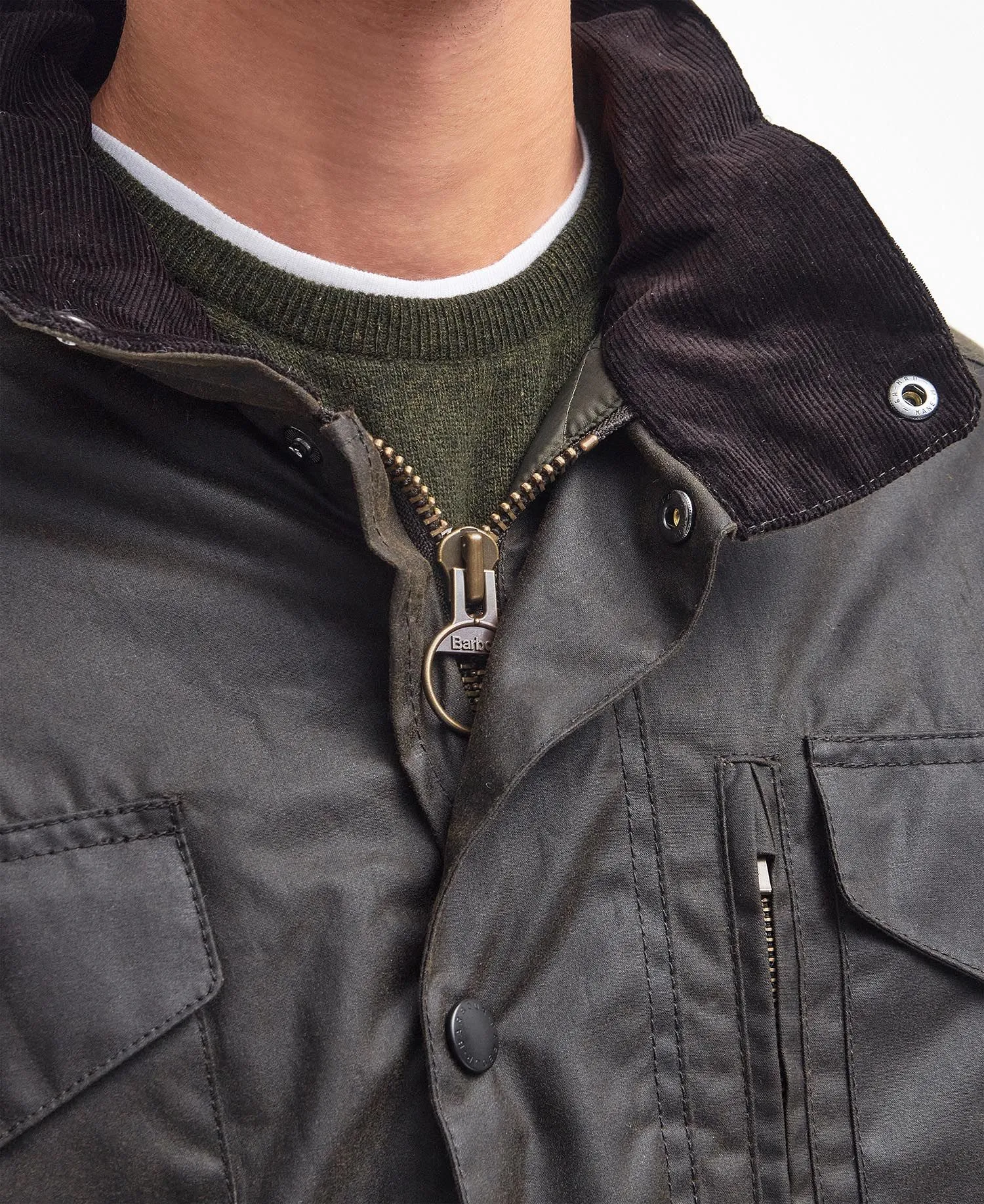 Sapper Wax Jacket in Olive