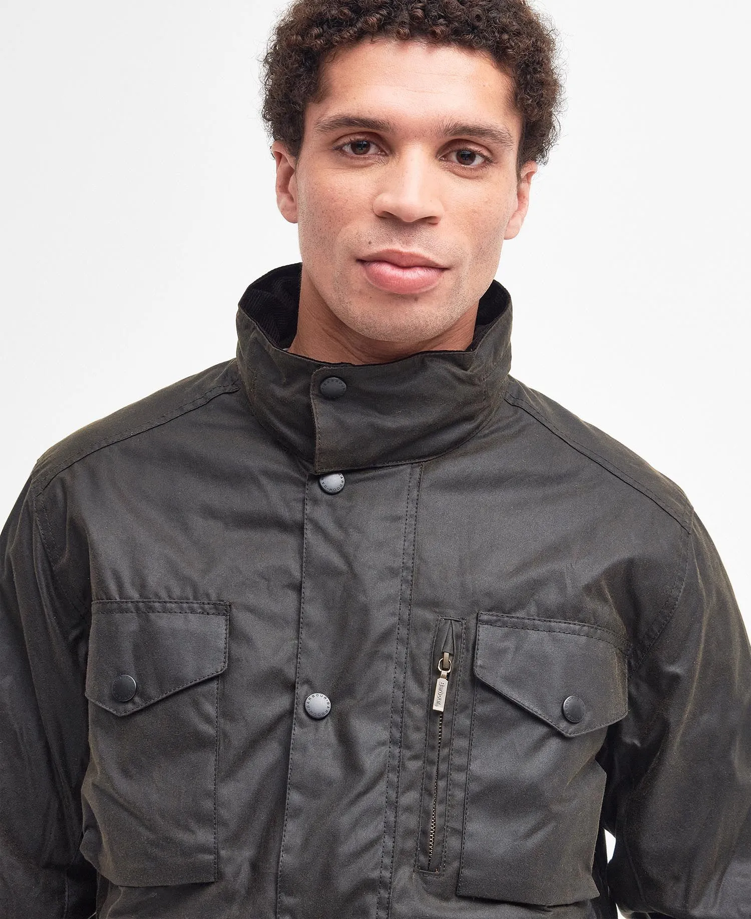 Sapper Wax Jacket in Olive