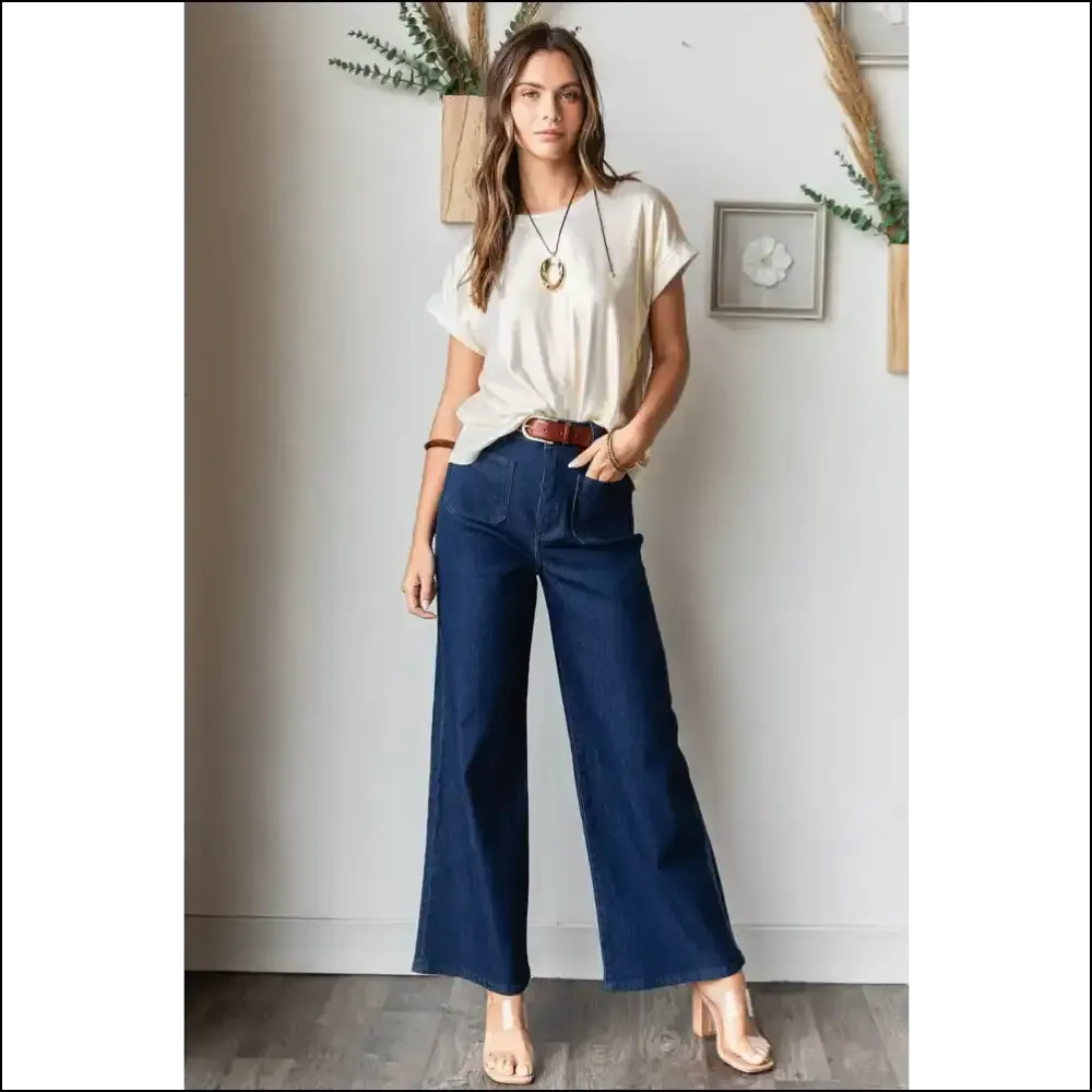 Sashay Away in Comfort: Mittoshop High Waist Wide Leg Jeans are Here! 👖✨