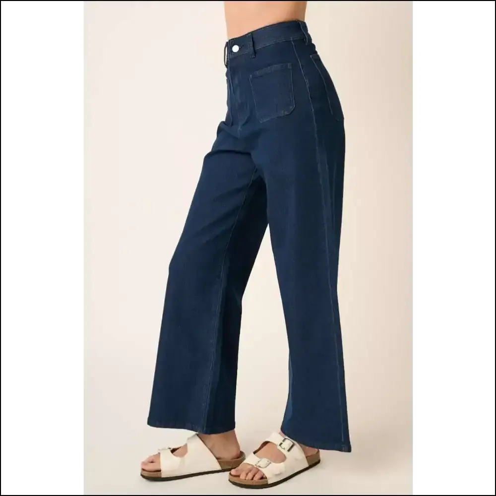 Sashay Away in Comfort: Mittoshop High Waist Wide Leg Jeans are Here! 👖✨