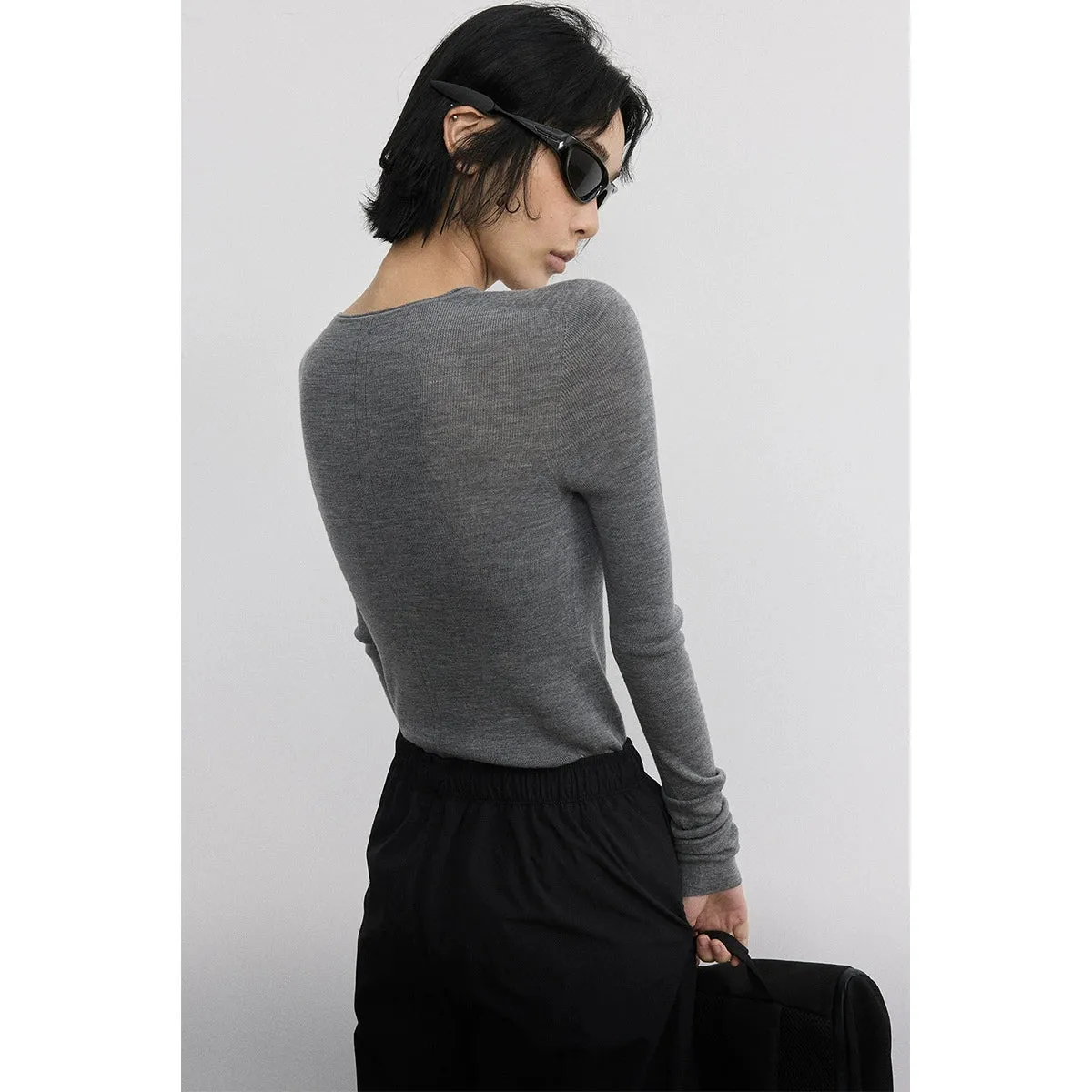 Seamless All-Wool Sweater