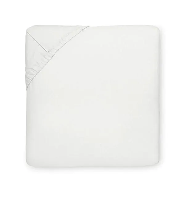Sereno Percale Fitted Sheet by Sferra
