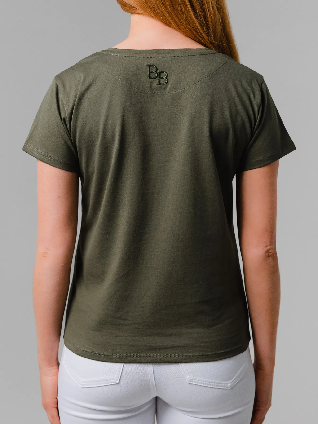 Shadycombe Women's V-Neck T-Shirt - Khaki