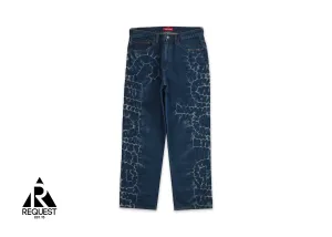 Shibori Loose Fit Jean "Rigid Indigo"
