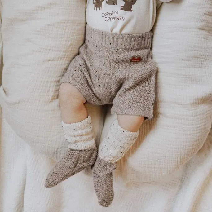 Short de maille, naissance unisexe || Knit short, newborn unisex