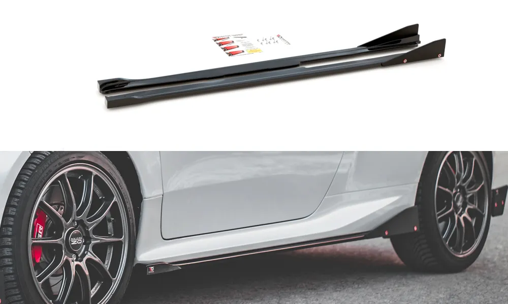 Side Skirts Diffusers V.2   Flaps Toyota GR Yaris Mk4