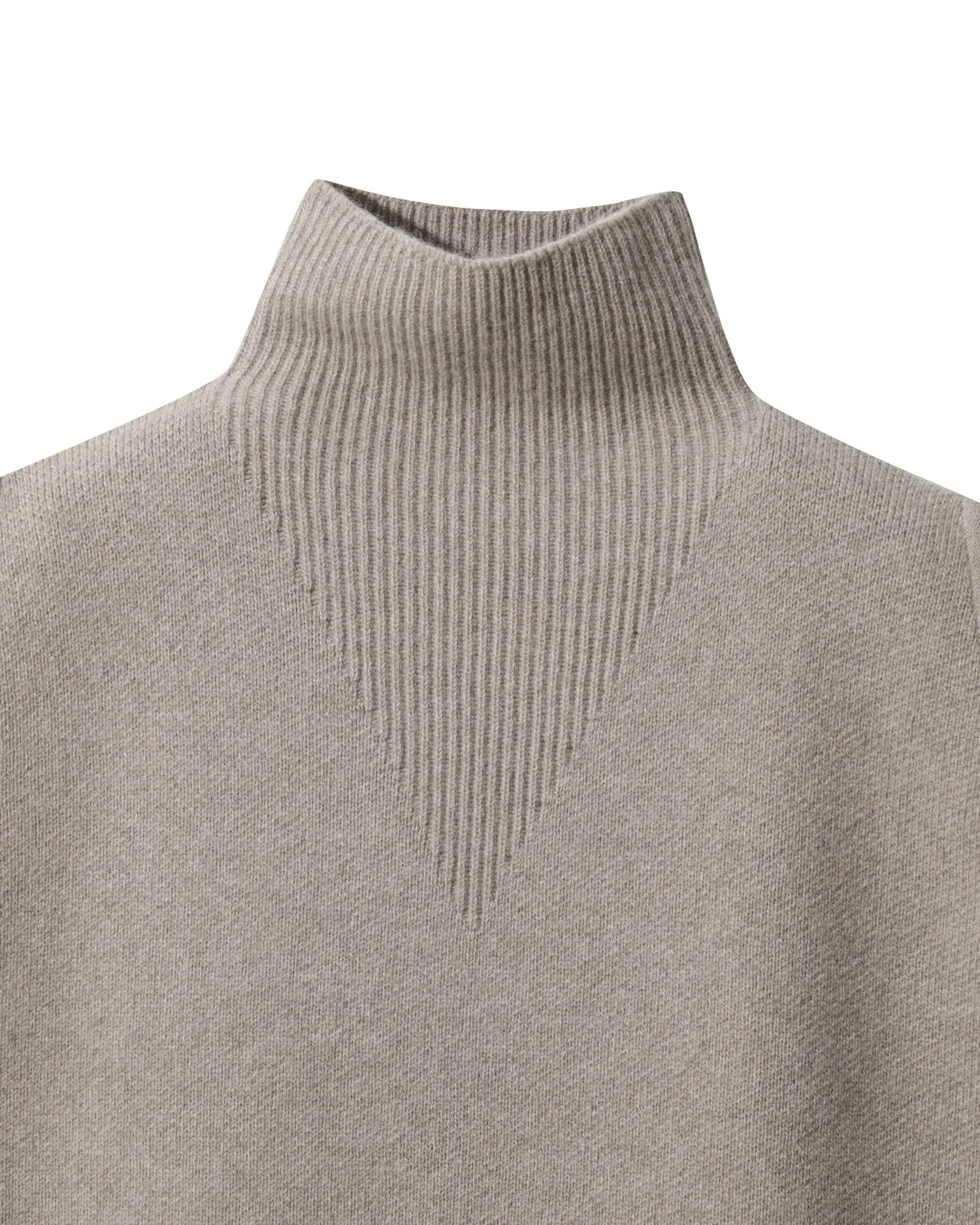 Side Slit Turtleneck Vest