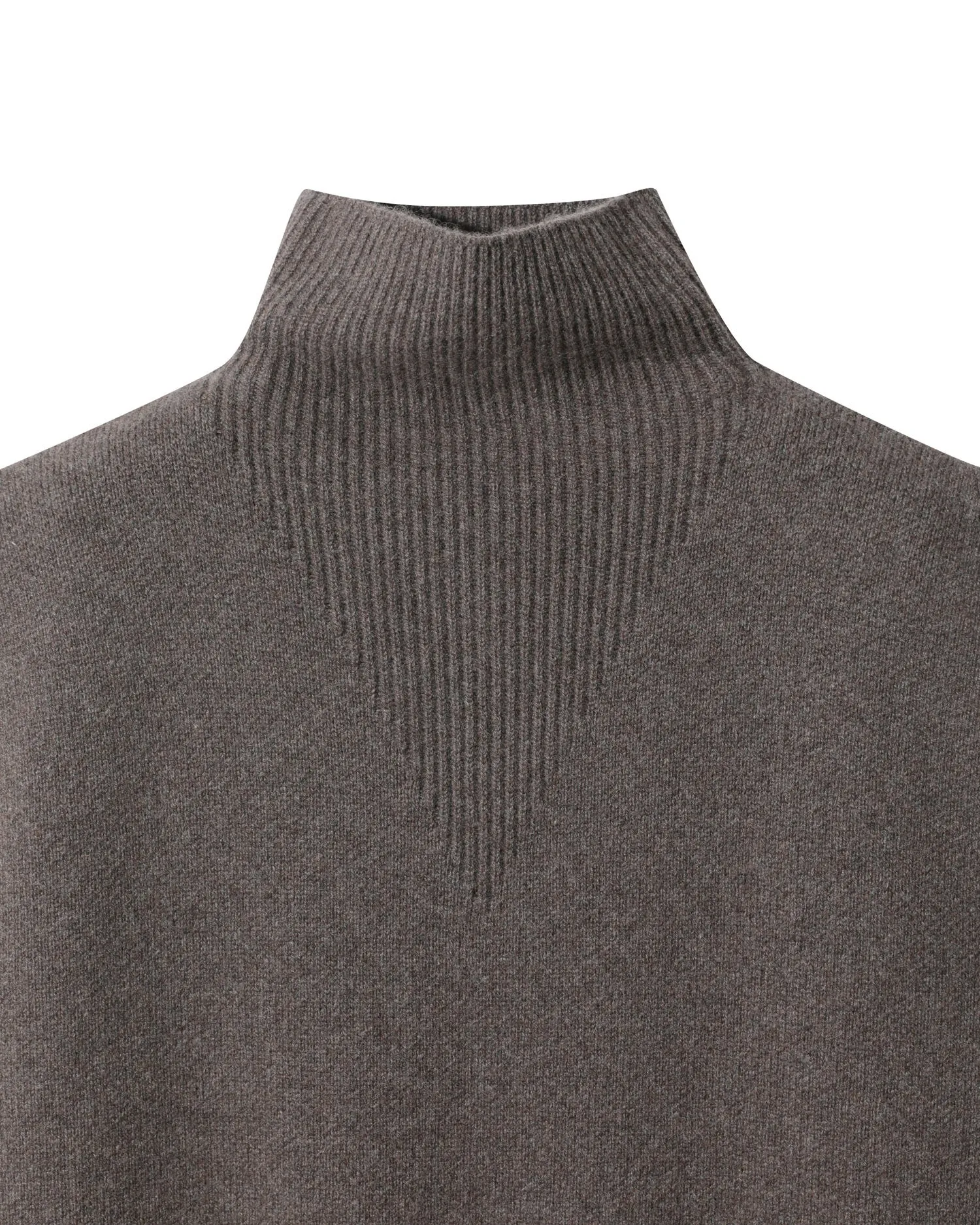 Side Slit Turtleneck Vest