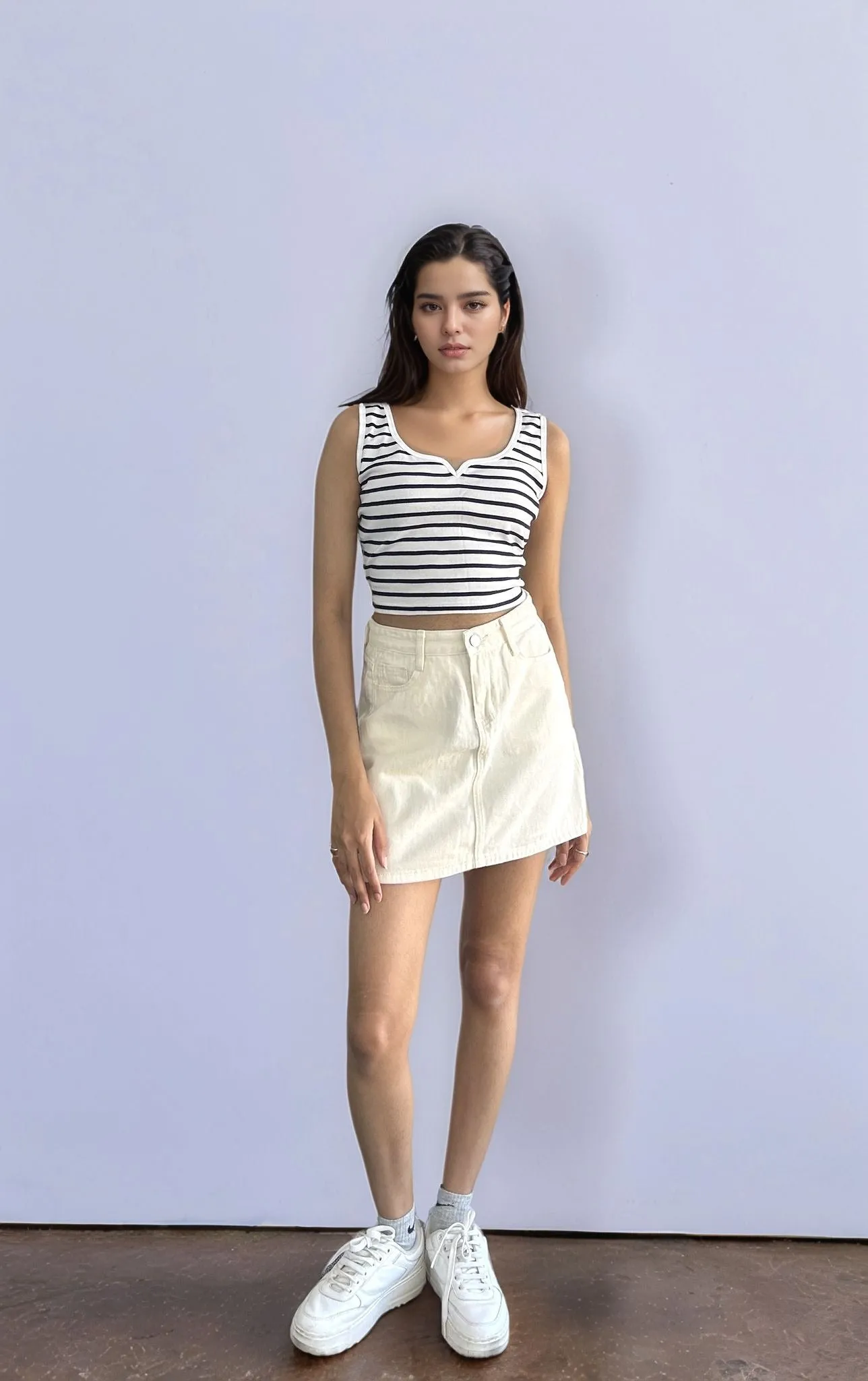 Solid Beige Skirt