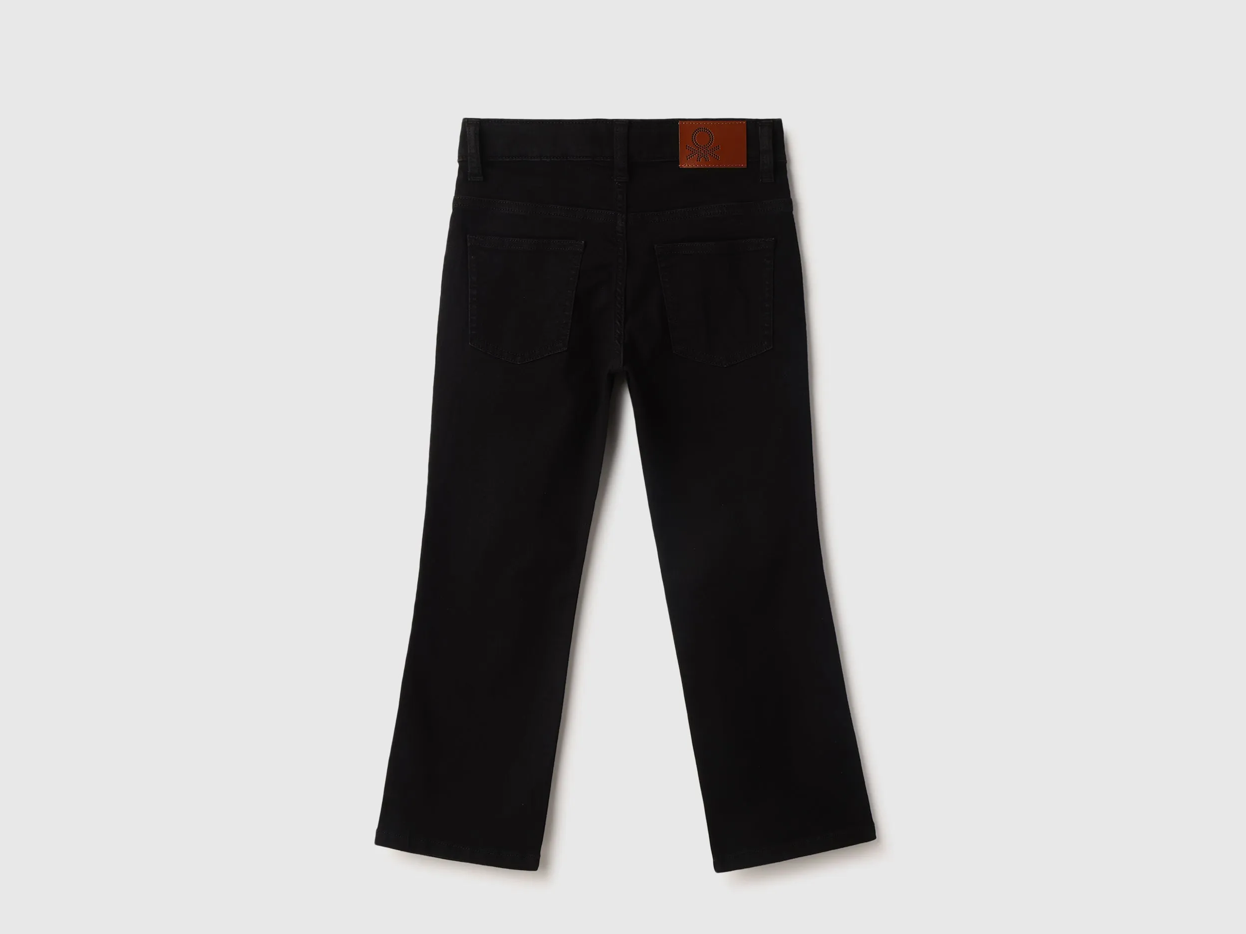 Solid Boot-Leg Jeans