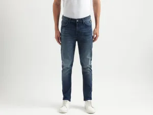 Solid Pattern Carrot Fit Jeans