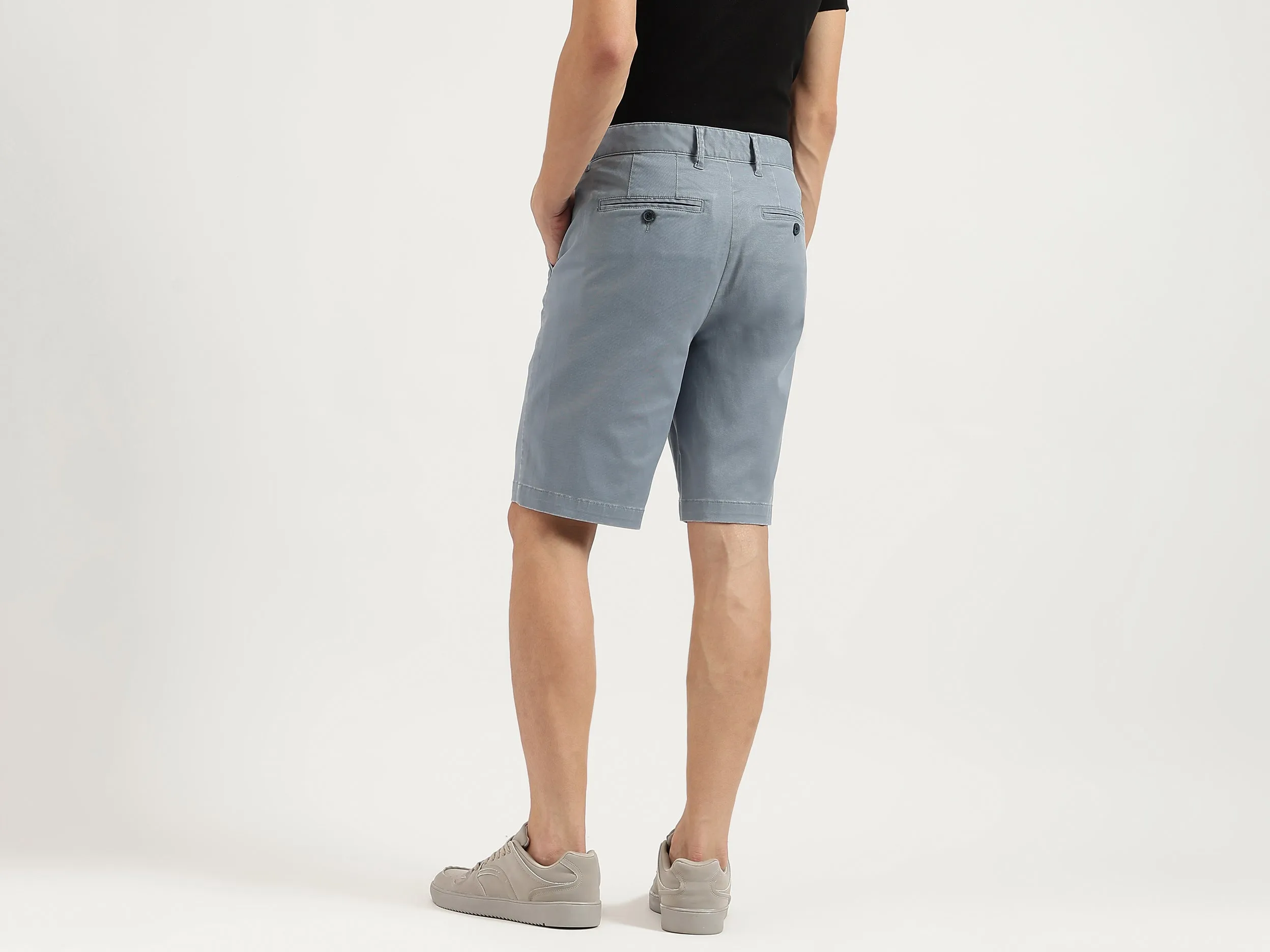 Solid Slim Fit Shorts
