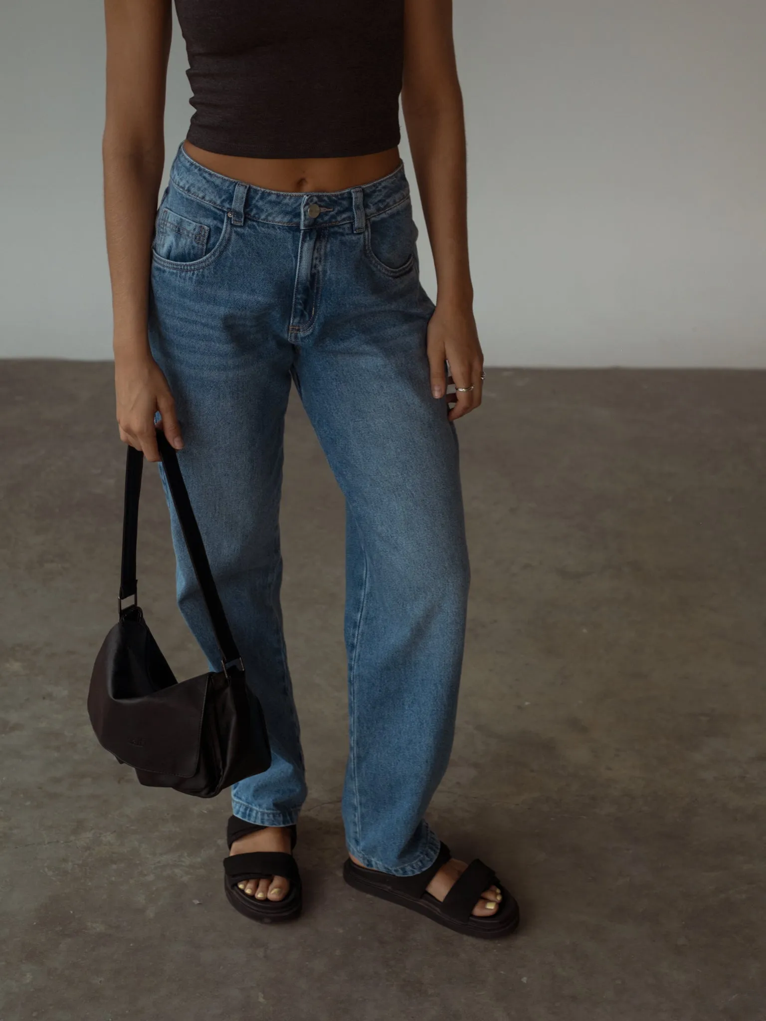 STRAIGHT REGULAR JEAN  - MEDIUM BLUE