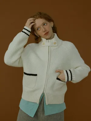 Striped Knit Cardigan
