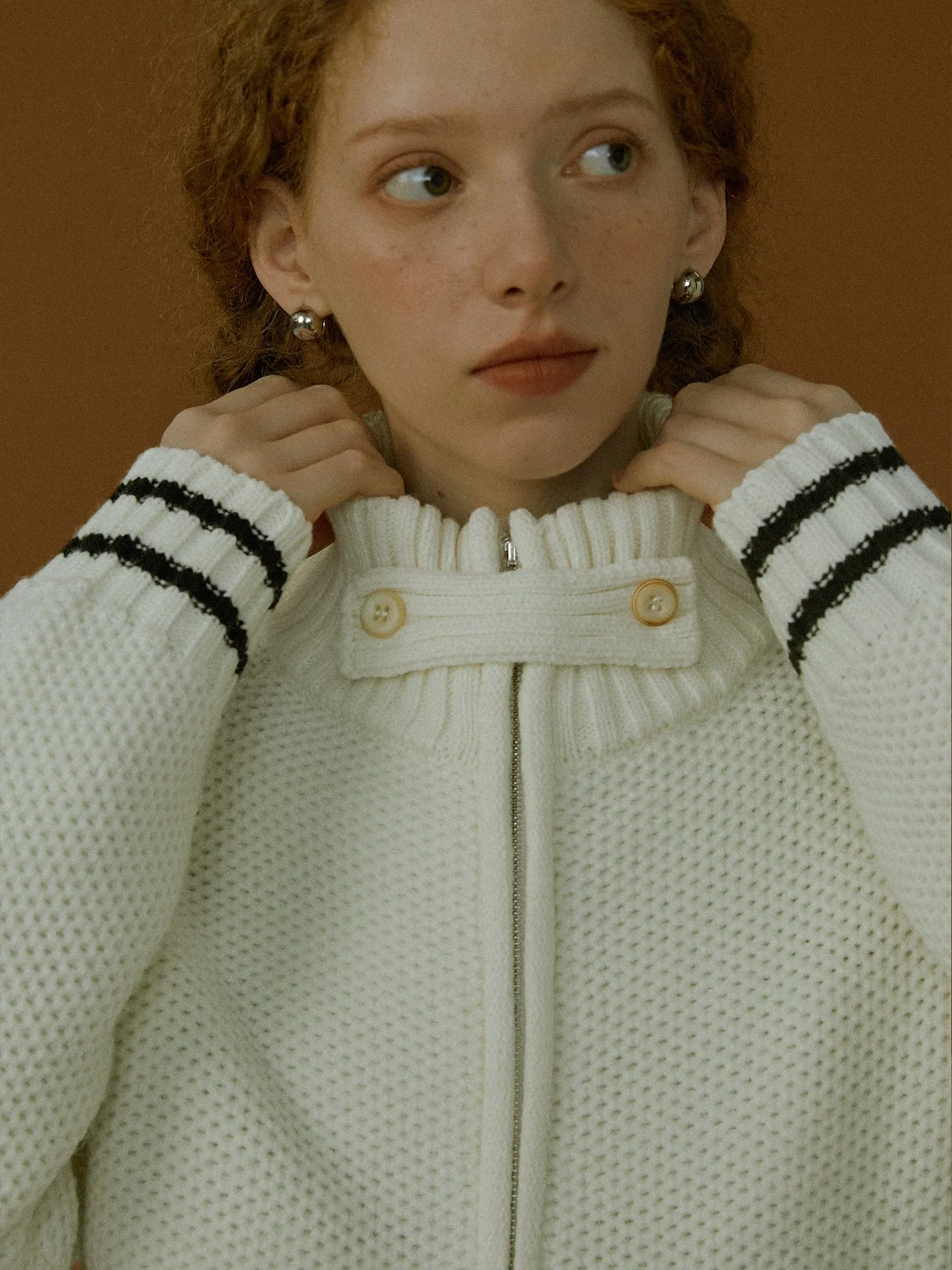 Striped Knit Cardigan
