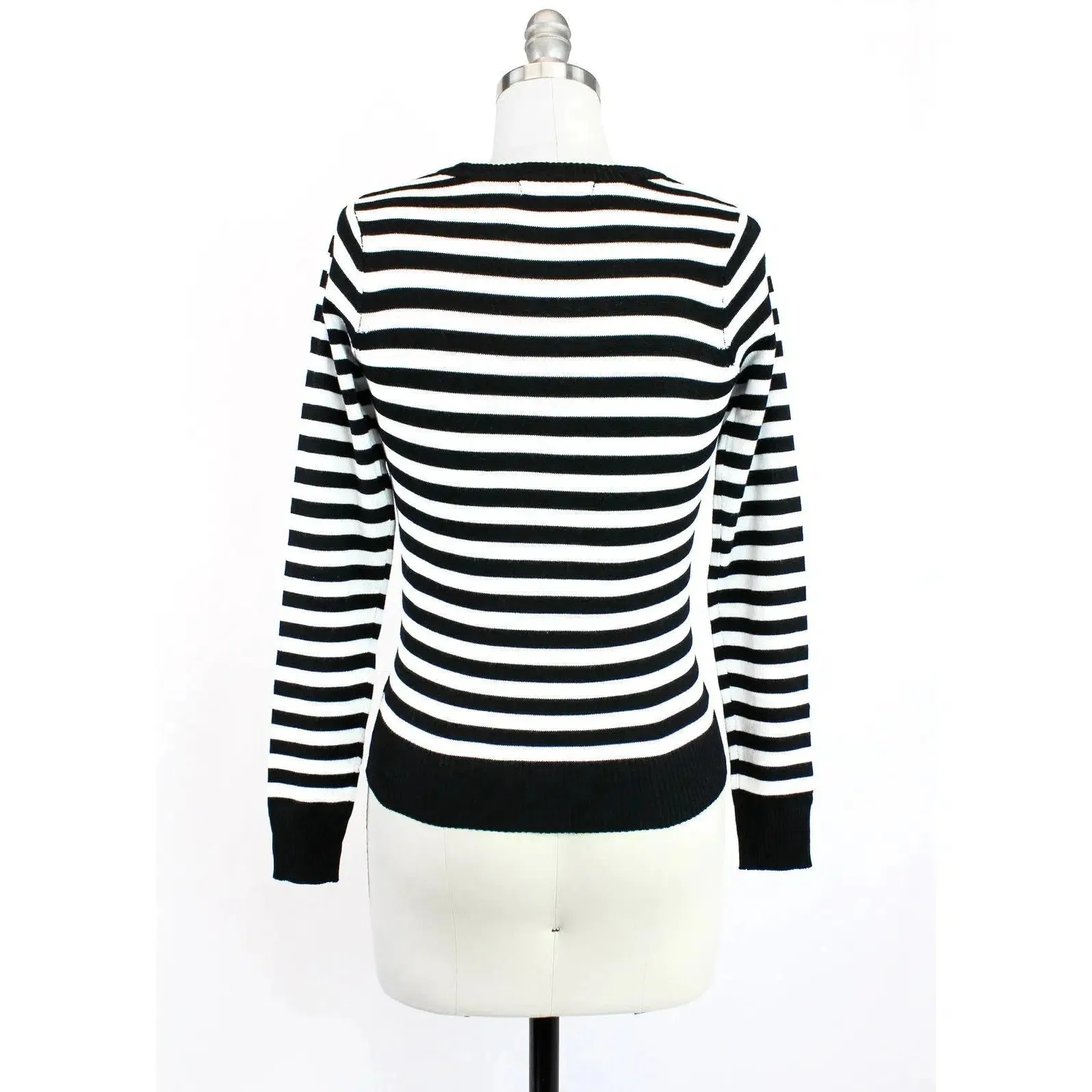 Stripped Cardigan with Embroidered Sparrow Cardigan by Hemet