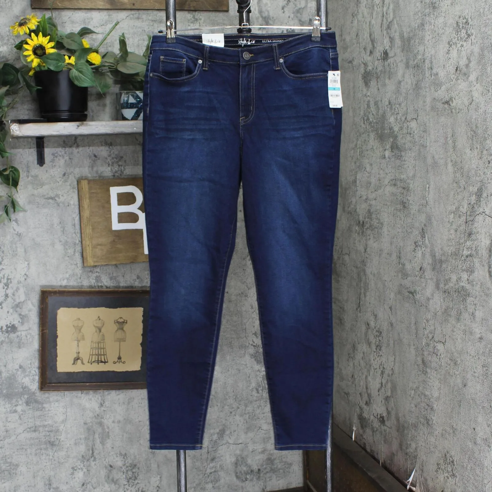 Style & Co Womens Denim Ultra-Skinny Jeans 100004570