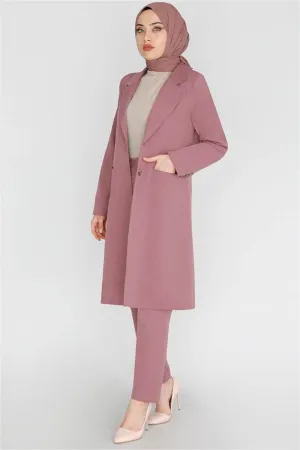 Style Savvy Modest Pant Set | Dusty Rose