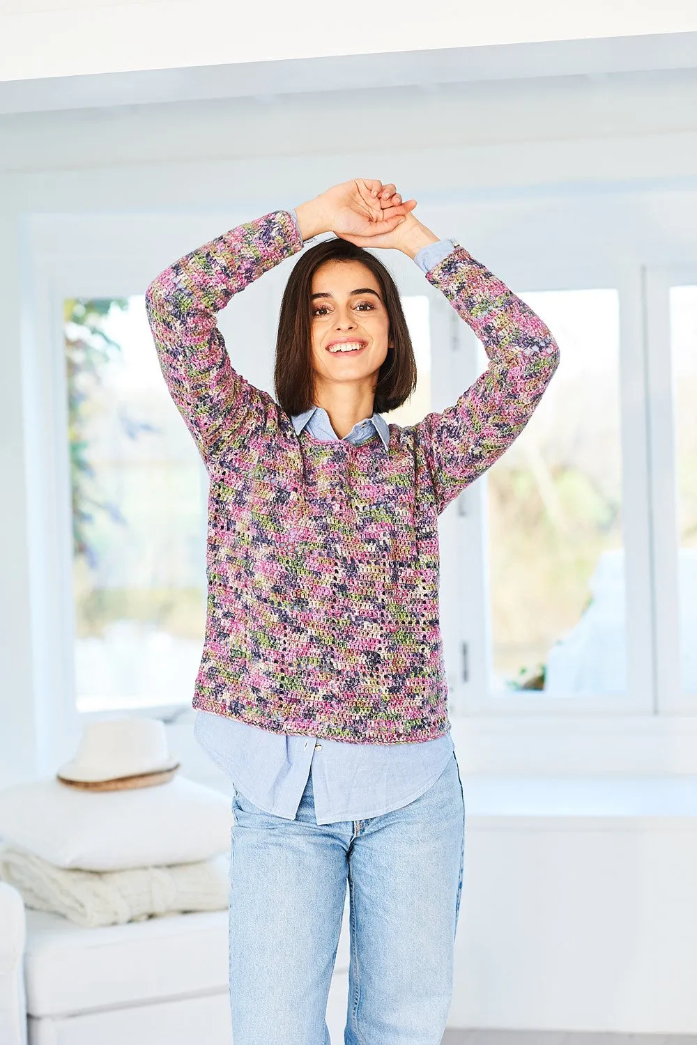 Stylecraft Pattern 10052 Double Knit Sweater and Vest Top