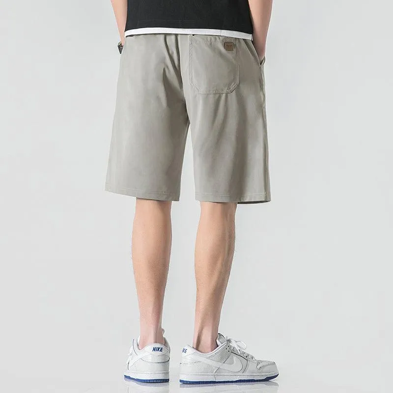 Summer Ice Silk Pleated Shorts
