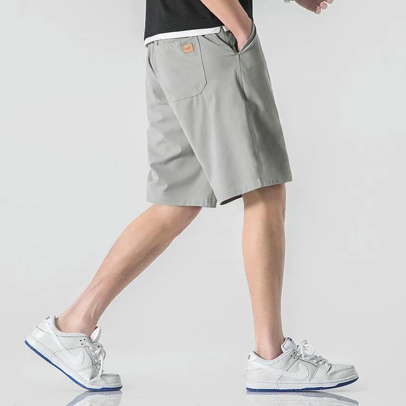 Summer Ice Silk Pleated Shorts