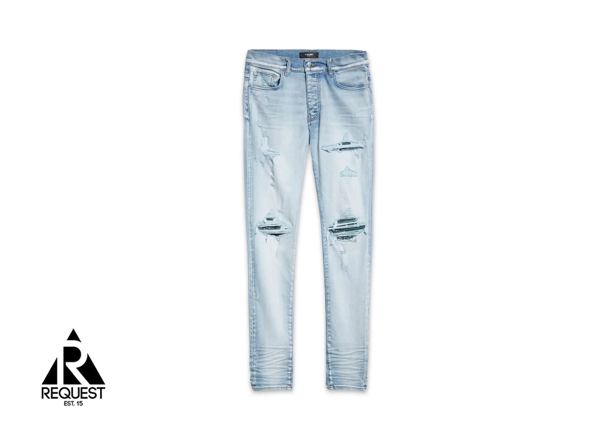 Teal Bandana MX1 Jeans "Light Indigo"