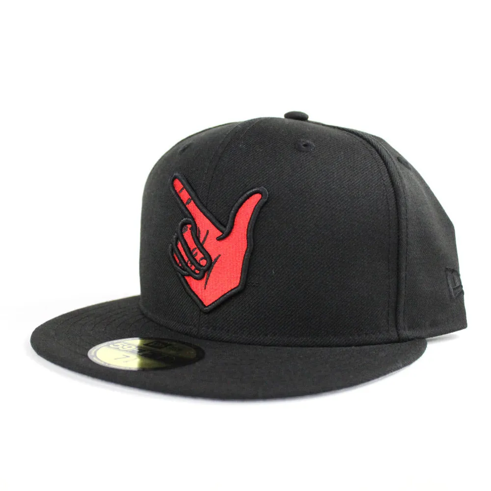 TEXAS TECH RED RAIDERS New Era 59Fifty Fitted Hat (Black Gray Under Brim)