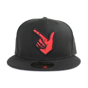 TEXAS TECH RED RAIDERS New Era 59Fifty Fitted Hat (Black Gray Under Brim)
