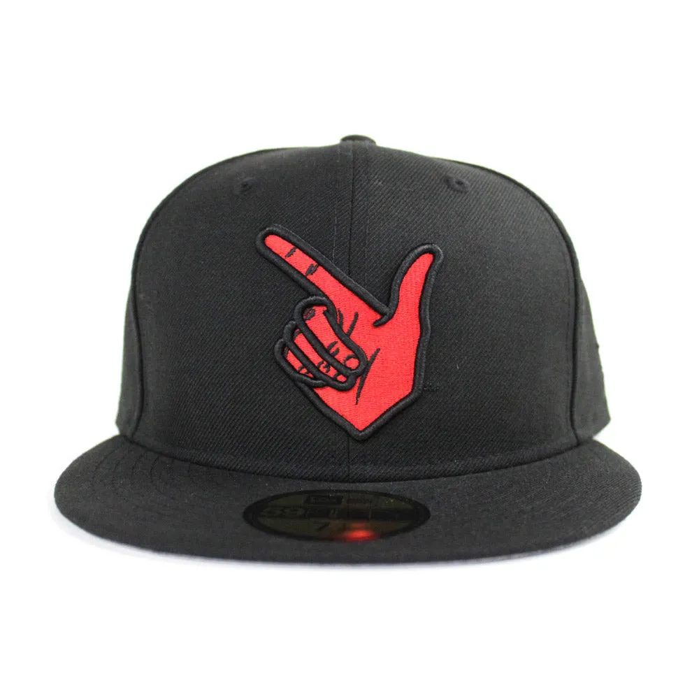 TEXAS TECH RED RAIDERS New Era 59Fifty Fitted Hat (Black Gray Under Brim)