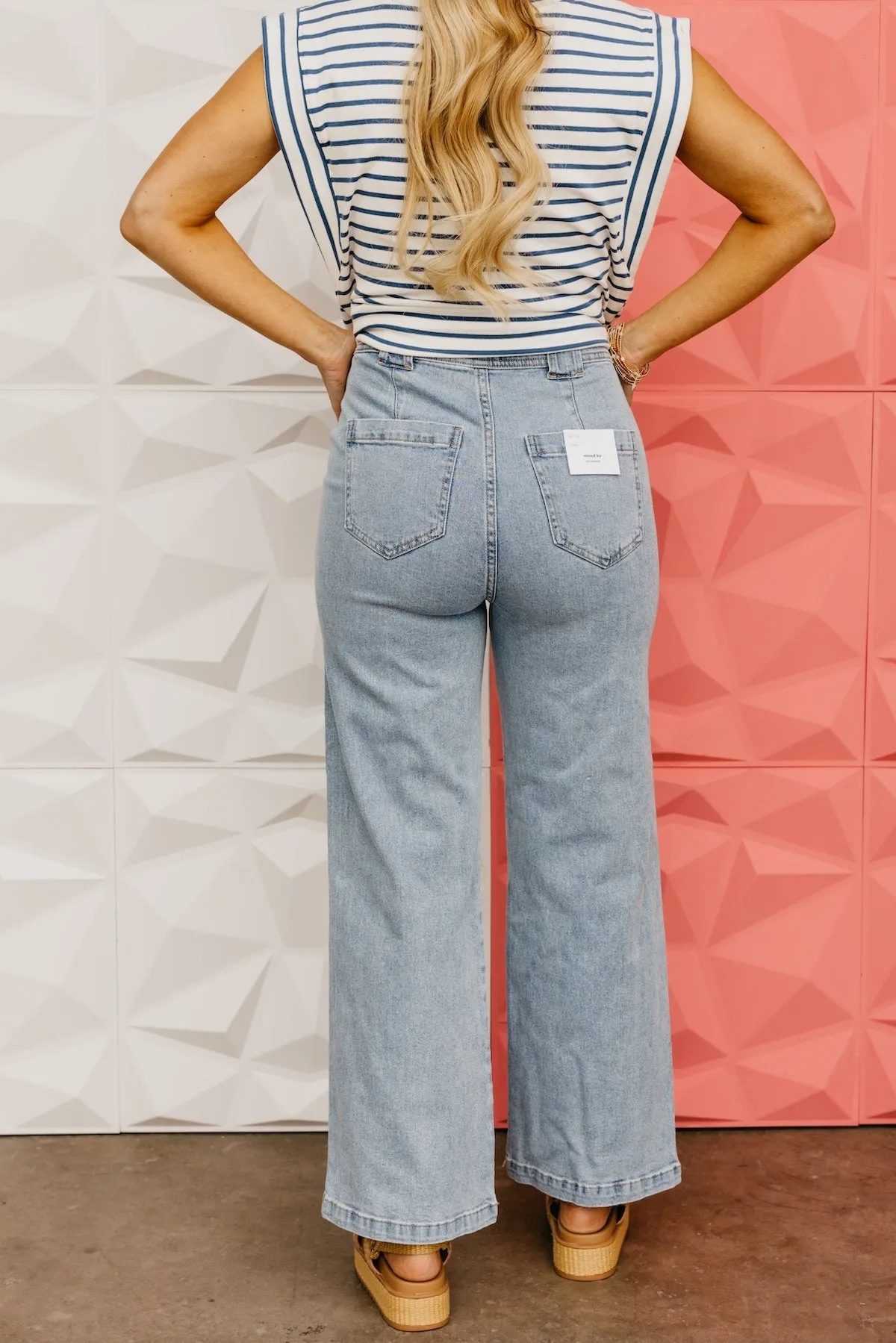 The Fredy Patch Pocket Wide Leg Denim