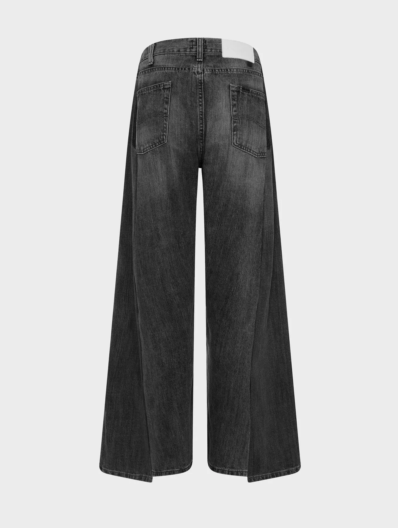 The Freya Wide Leg Jean in Charcoal Grey by E.L.V. Denim