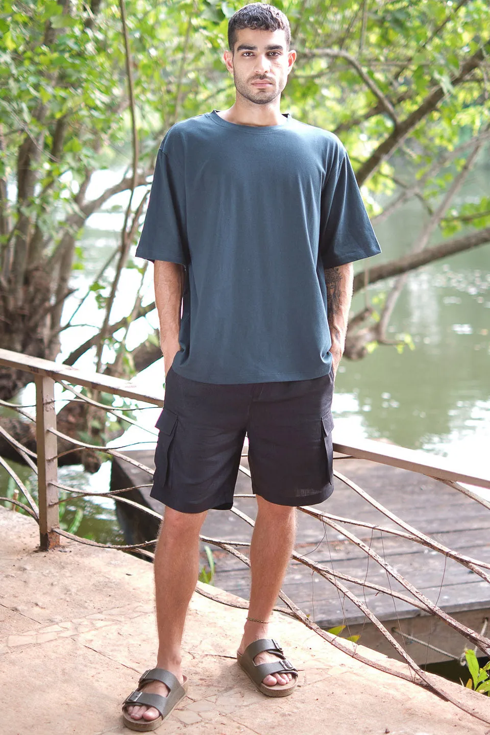 The Linen Cargo Shorts