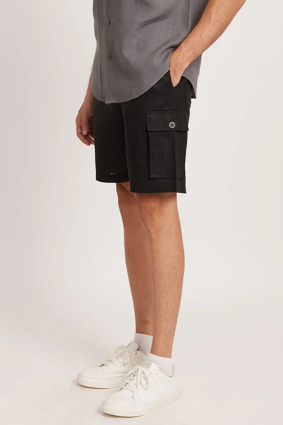 The Linen Cargo Shorts