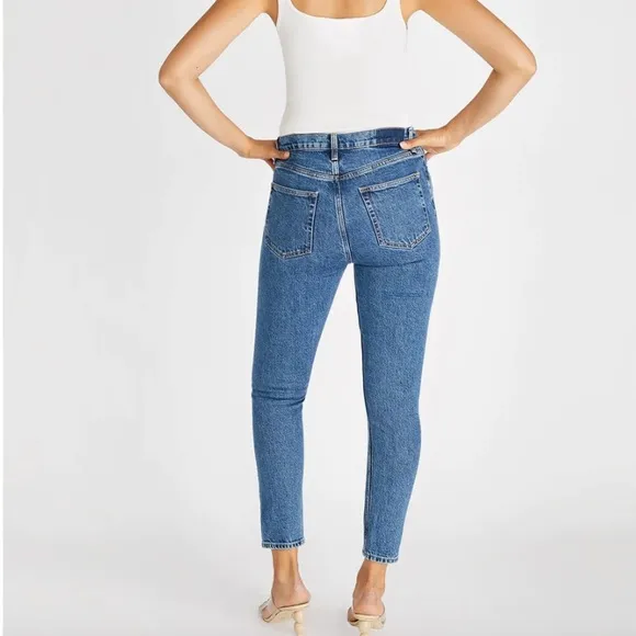 ÉTICA Denim Alex Twist Seam Skinny in Sequoia, 28-cotton, tencel, spandex-Mexico