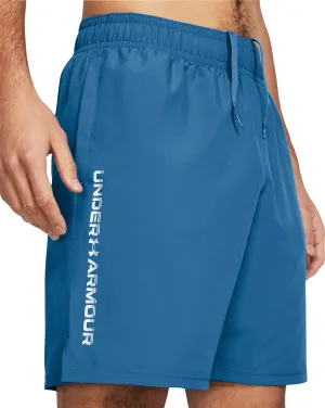 Under Armour Tech Woven Wordmark Mens Training Shorts - Blue