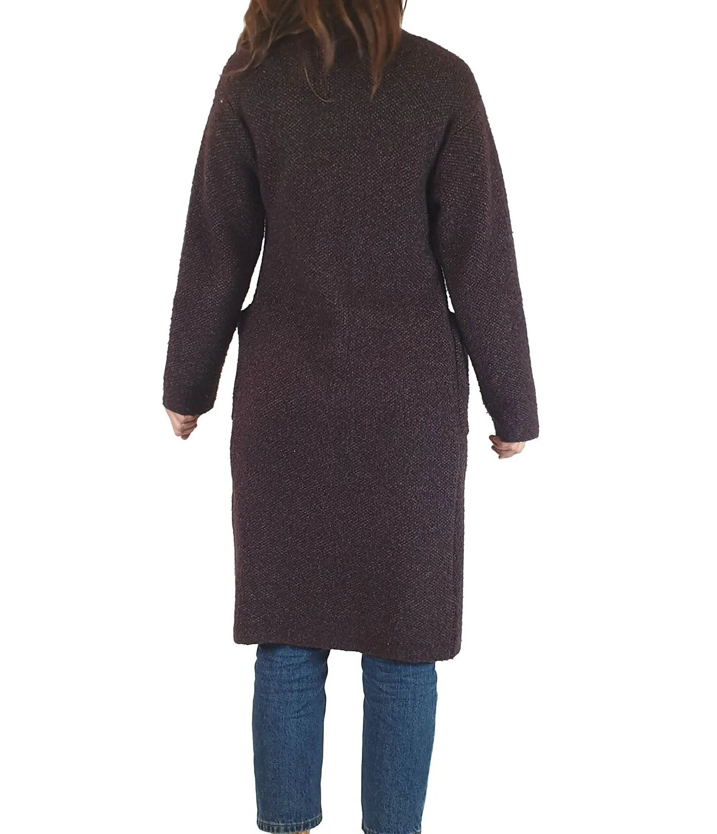 Uniqlo purple knit long cardigan size XS