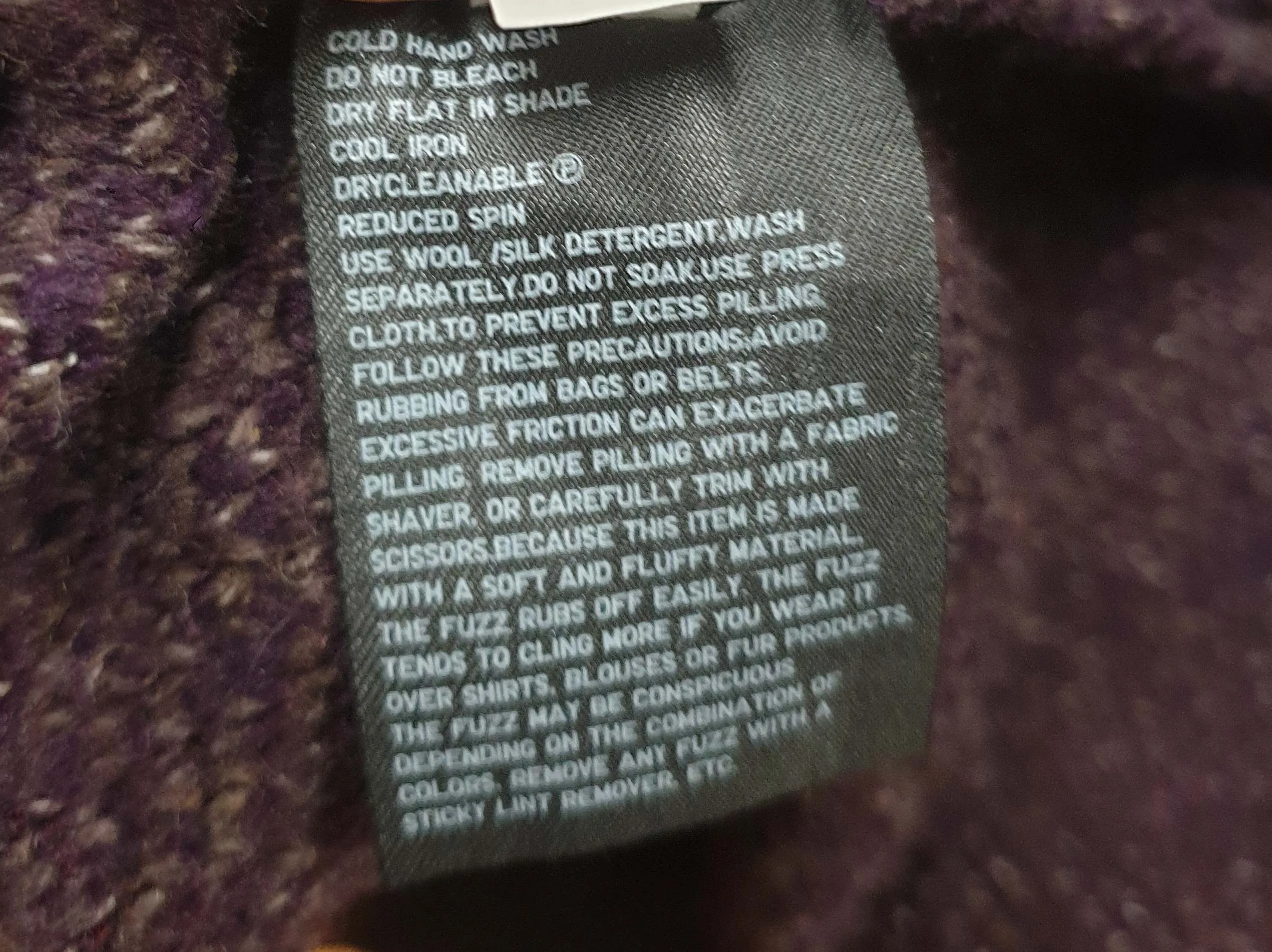 Uniqlo purple knit long cardigan size XS