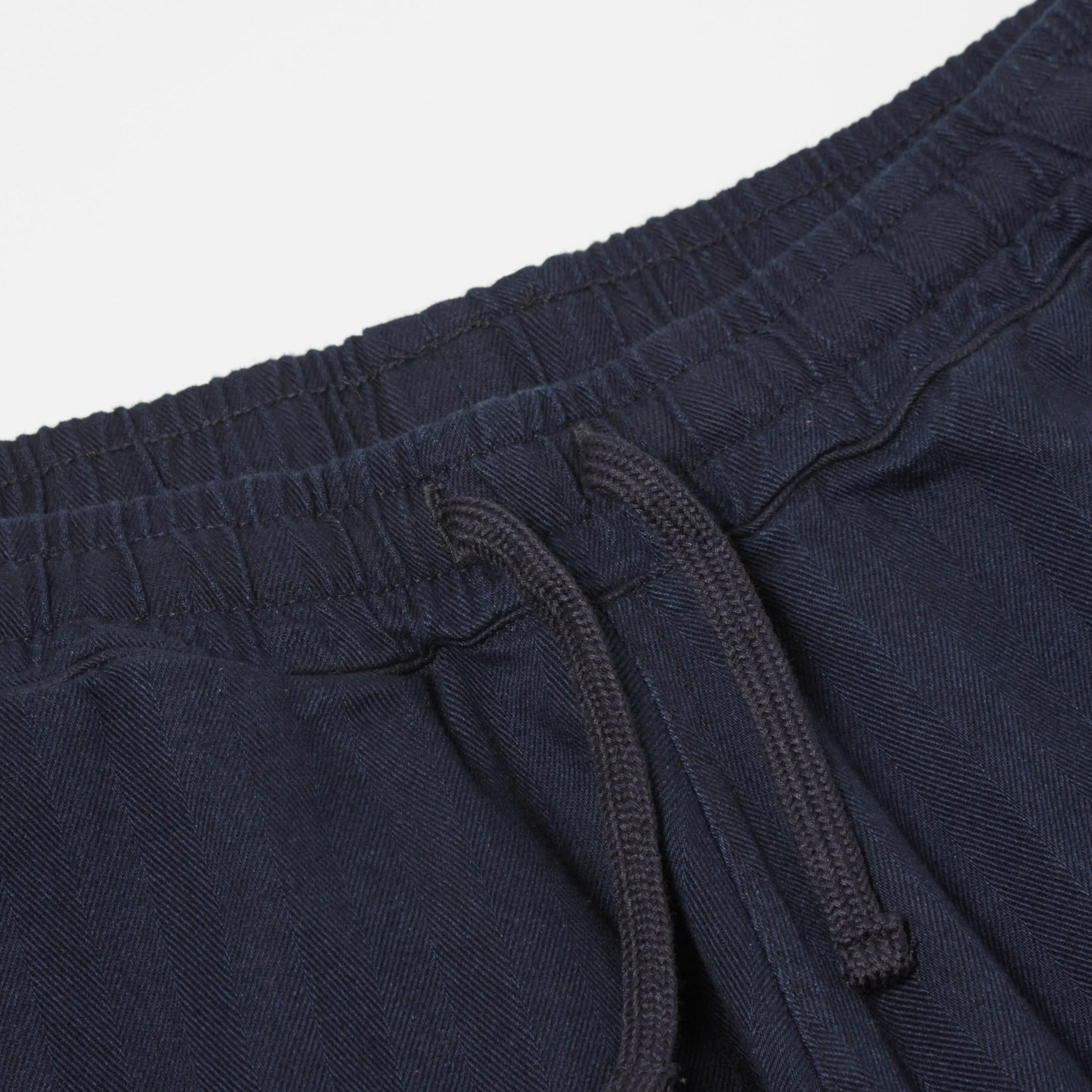 Universal Works Lumber Short Herringbone Denim Indigo