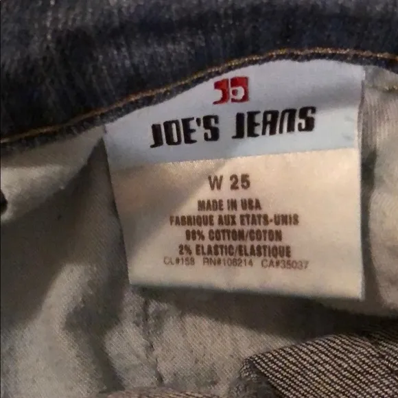Vintage Joe's Jeans 90's Y2K low-rise custom distressed cut off denim shorts