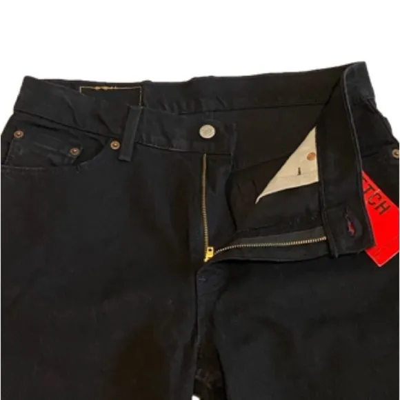 Vintage Levi’s 517 Made in USA Stretch Boot Cut Slim Fit Low Rise Black Jean NWT
