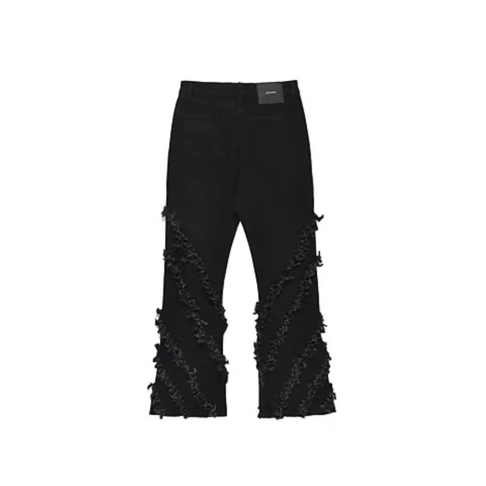 Vintage Rough Edge Flared Jeans