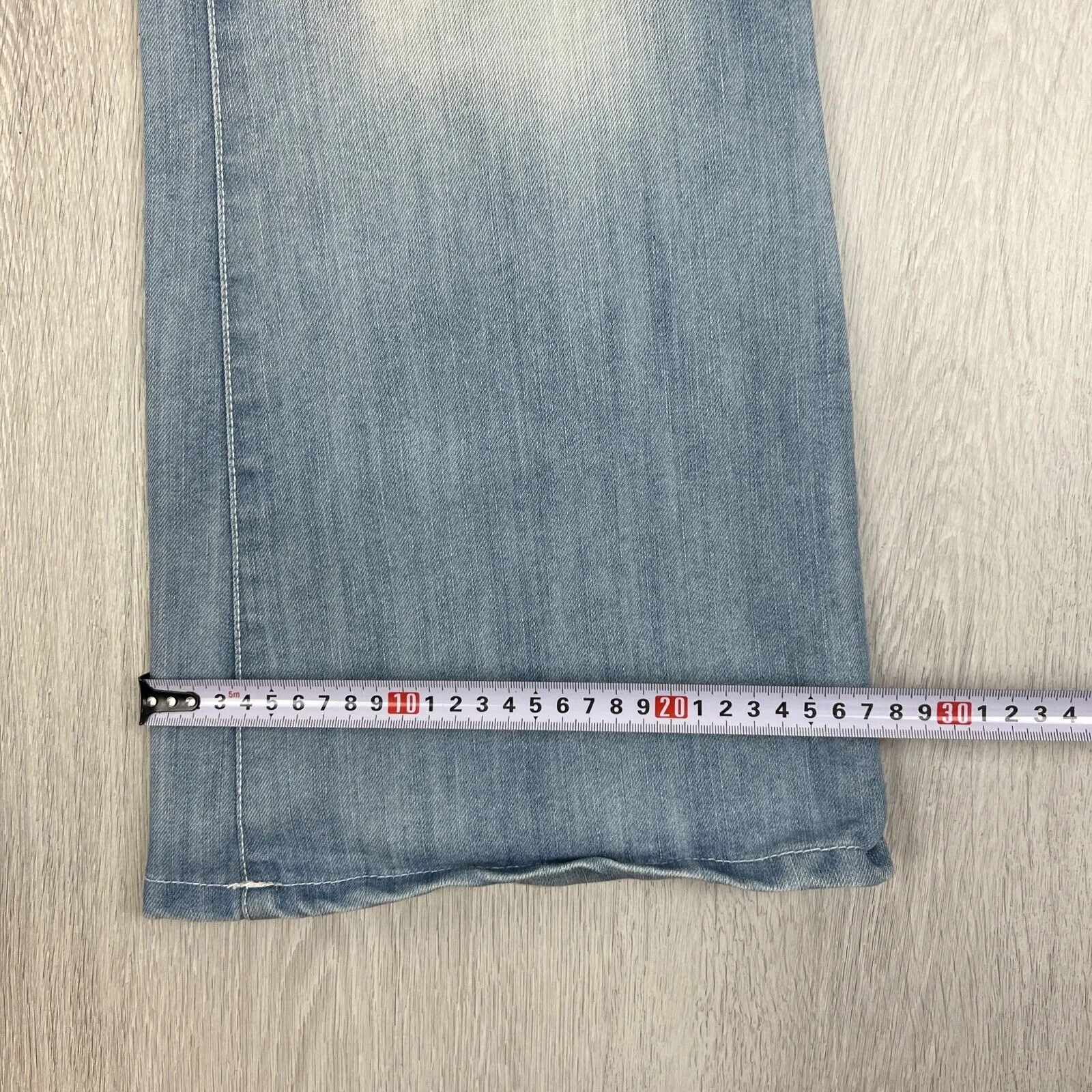 Vintage Womens Light Wash Low Rise Y2K Wide Leg Flared Lexy Slouch Jeans Size 10