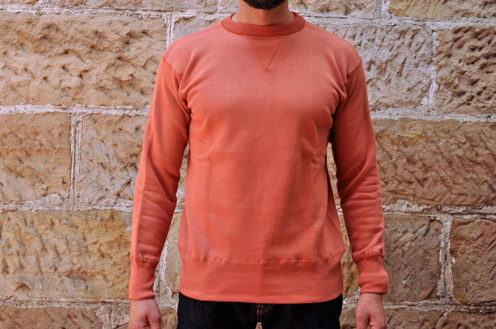 Warehouse Lot.403 10oz "Set-in Sleeves" Loopwheeled Sweatshirt (Salmon)