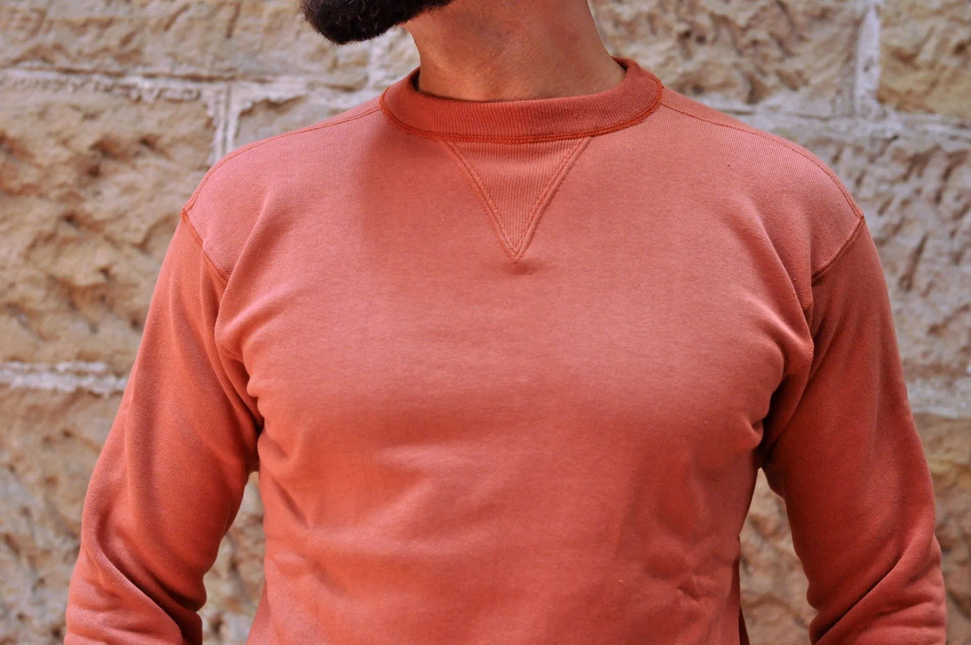 Warehouse Lot.403 10oz "Set-in Sleeves" Loopwheeled Sweatshirt (Salmon)