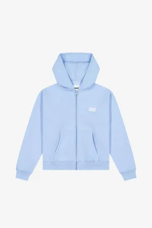WARM UP ZIP UP HOODIE | Blue